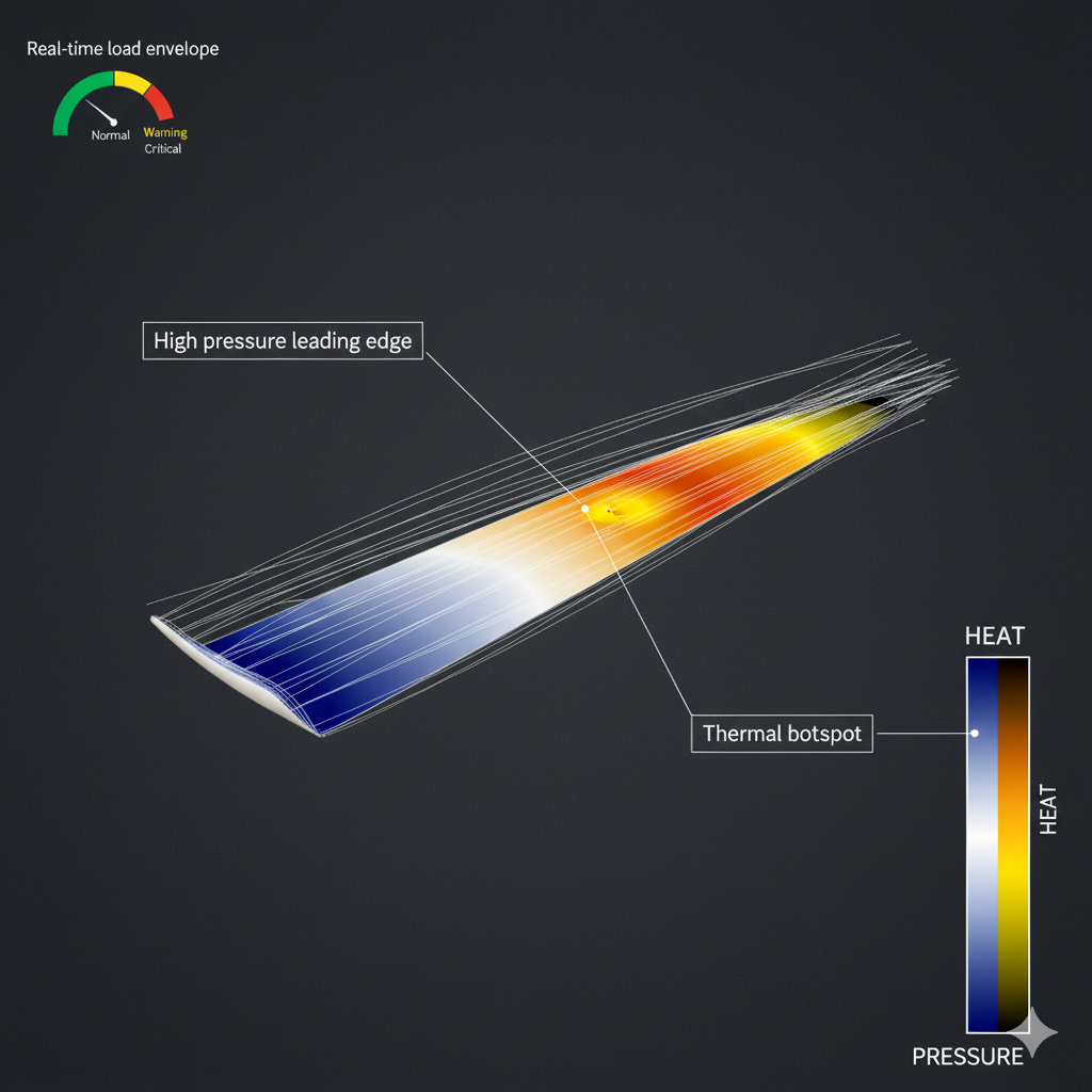 Aero-thermal pressure and heat flux mapping on aerospace structure