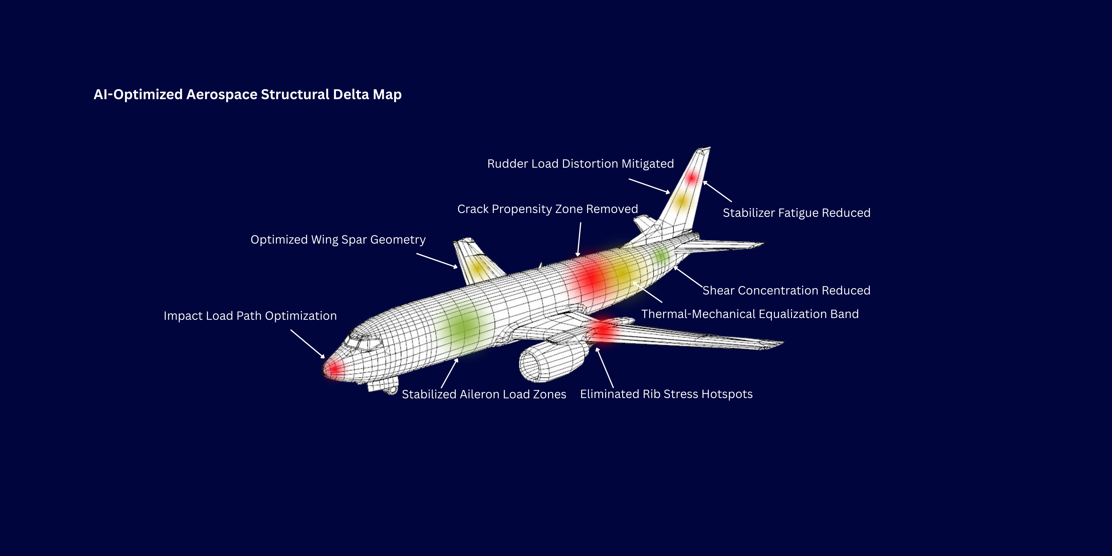 AI-optimized aerospace structural delta map