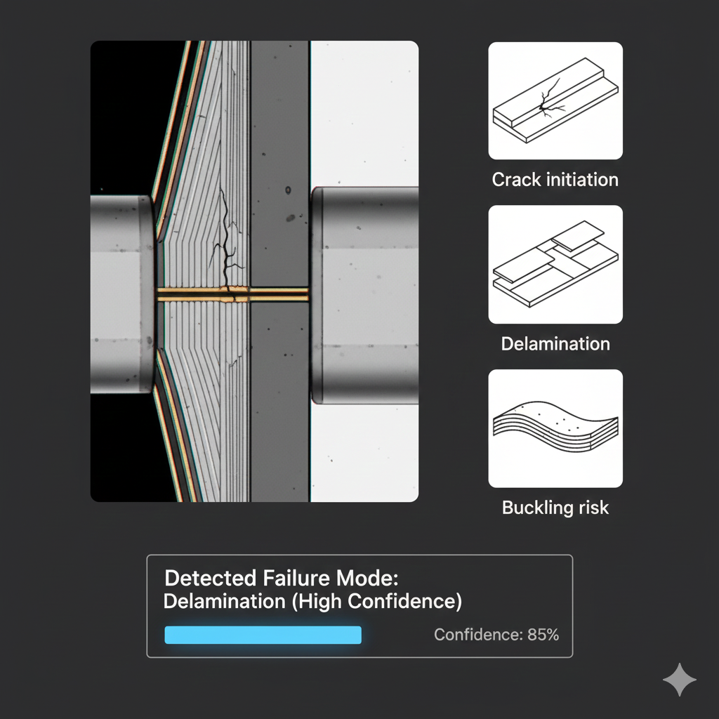 AI-based failure mode classification for aerospace structures