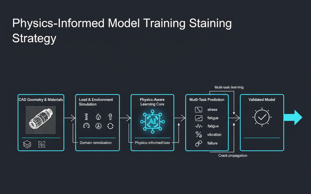 Physics-informed multi-task model training strategy for aerospace validation