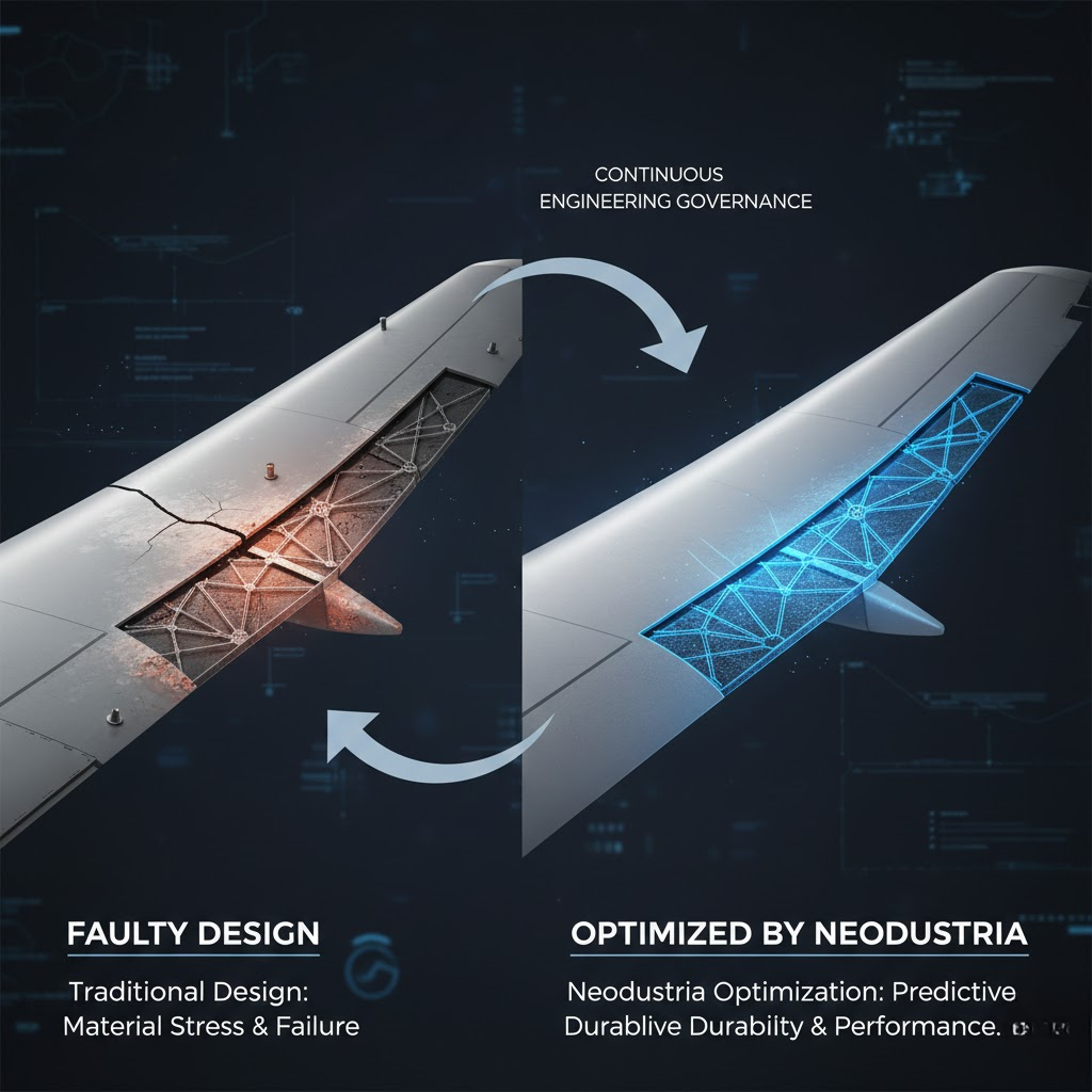 Continuous engineering governance: faulty design vs optimized by Neodustria