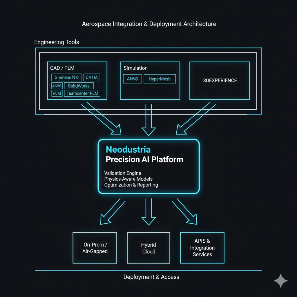 Aerospace integration and deployment architecture