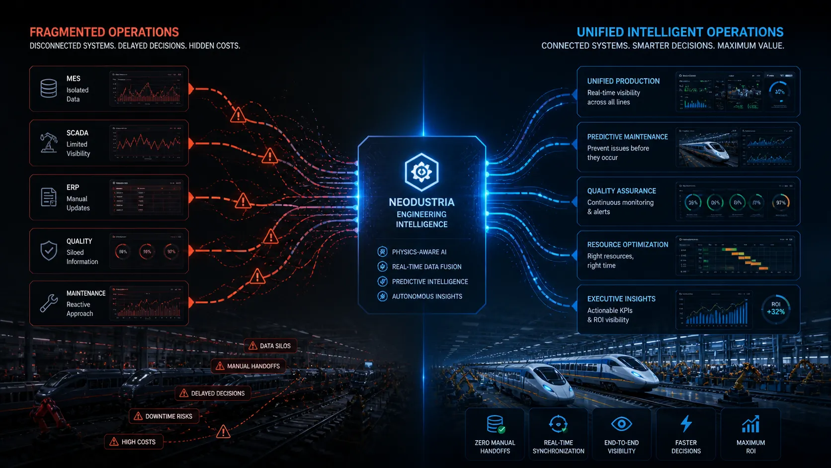 MES, SCADA, and PLC unification with Neodustria physics-aware AI